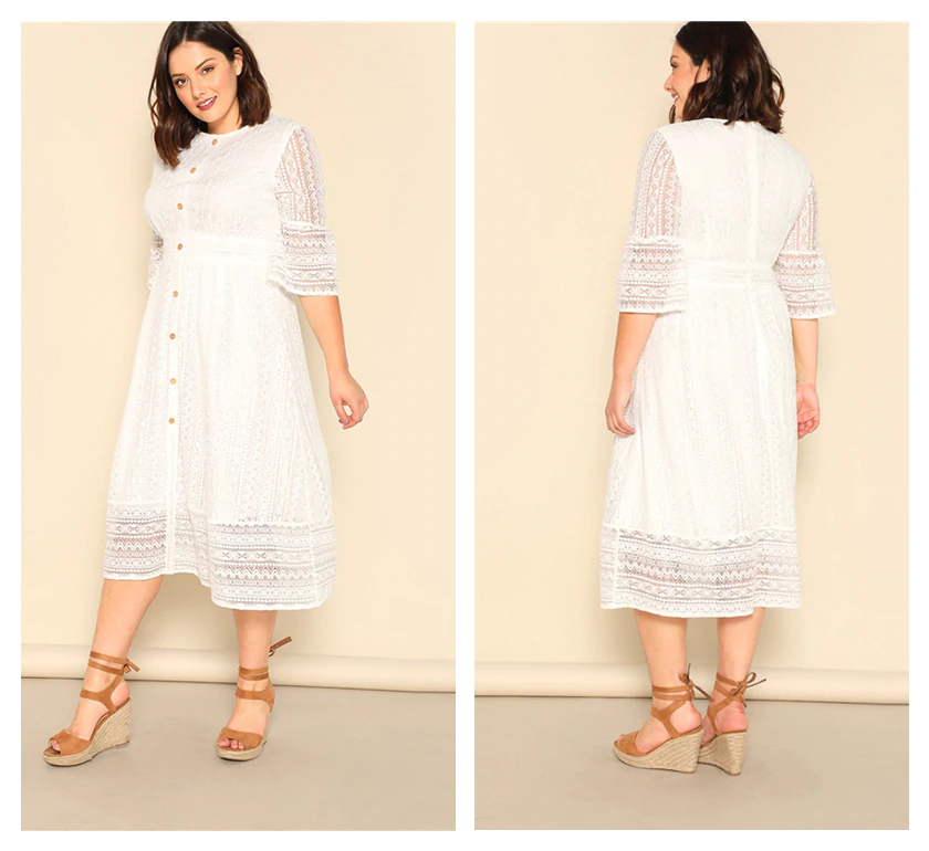 Plus size Lace Dress