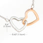 Interlocking Hearts Necklace for Wife