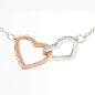 Interlocking Hearts Necklace for Wife