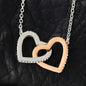 Interlocking Hearts Necklace for Wife